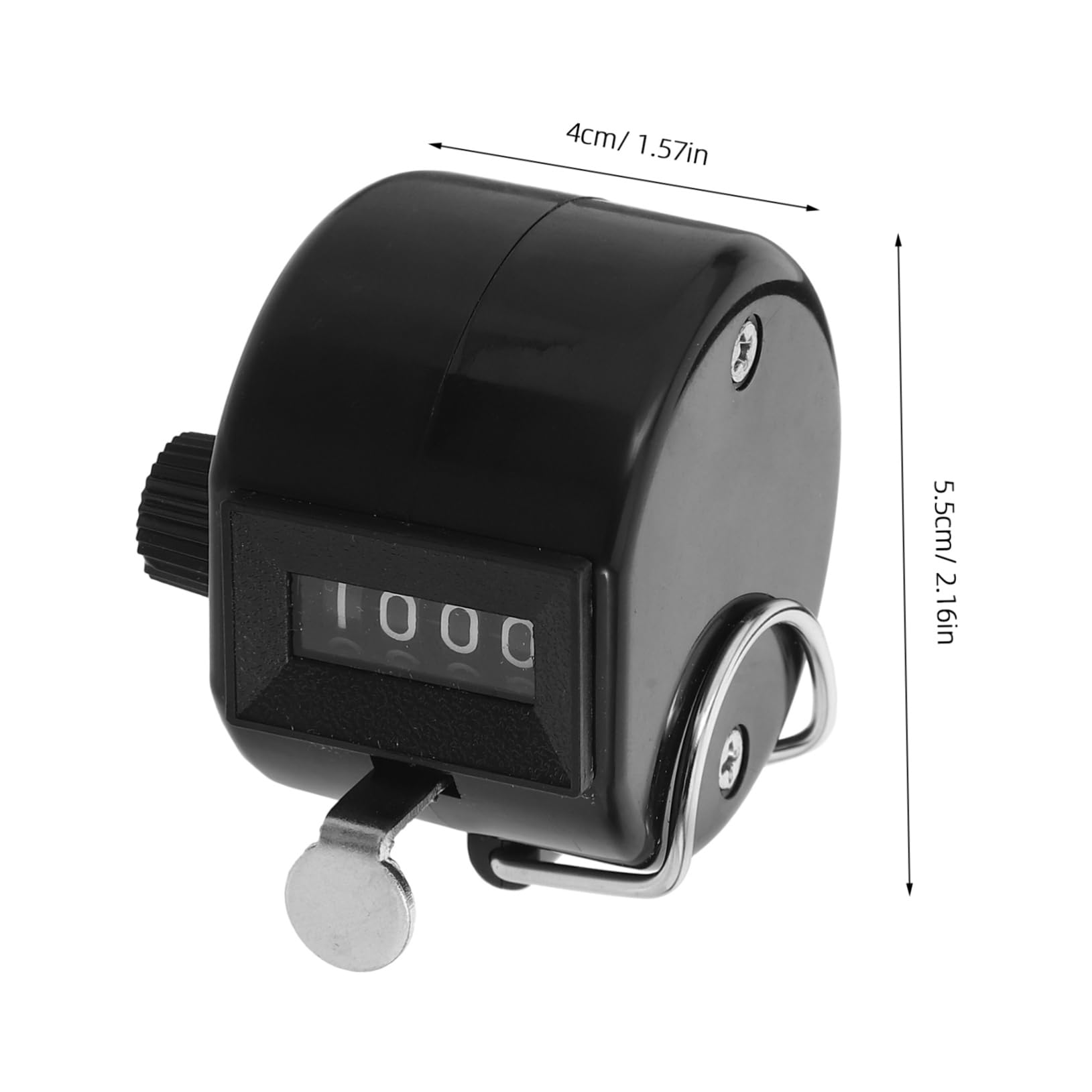 Unomor Plastic 4- Manual Counter Clicker for Mall/Show/fair Visitor Counting Easy to Use