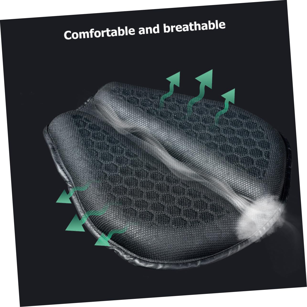 Cuscino Per Sella Da Moto Traspirante in Rete 3d Protezione Solare e Design Antifurto, Ammortizzante e Riutilizzabile Per Moto Sportive e Da Turismo, Adatto a Lunghi Viaggi Estivi