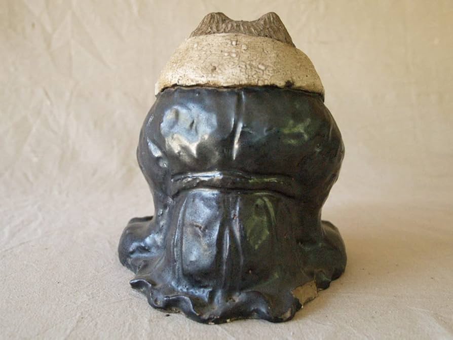 ⭐遺品少数 江戸時代 再興九谷焼 五彩手 布袋像 仏像 置物飾り 縁起物骨董品 ⭐遺品少数 江戸時代 再興九谷焼 五彩手 布袋像 仏像 置物飾り