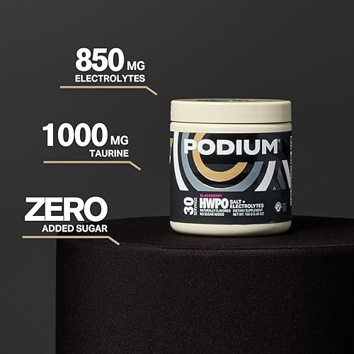 Miniatura 2 de Podium Nutrition, Sal+electrolitos, polvo de electrolitos, mora, 30 porciones, electrolitos, hidratación, recuperación