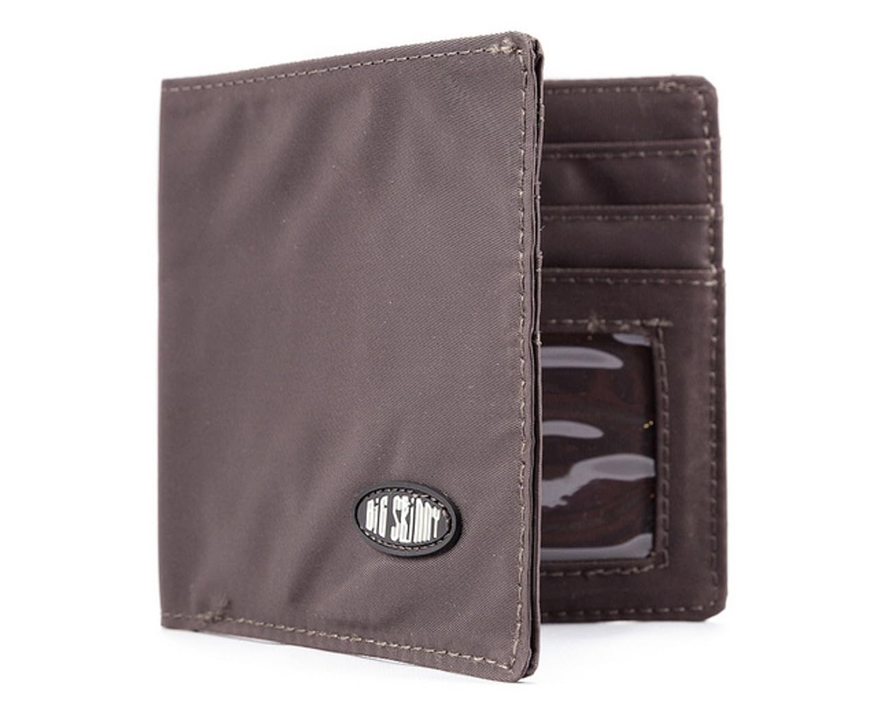 Big Skinny Men's World Bi-Fold Slim Wallet, Holds Up to 35 Cards, Brown