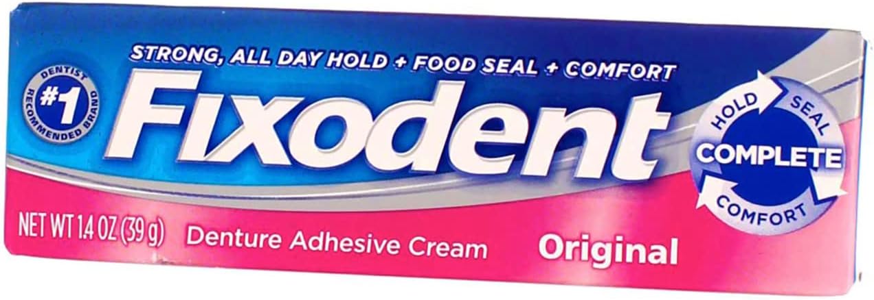 Fixodent Fixodent Denture Adhesive Cream Original, Original 1.4 Oz