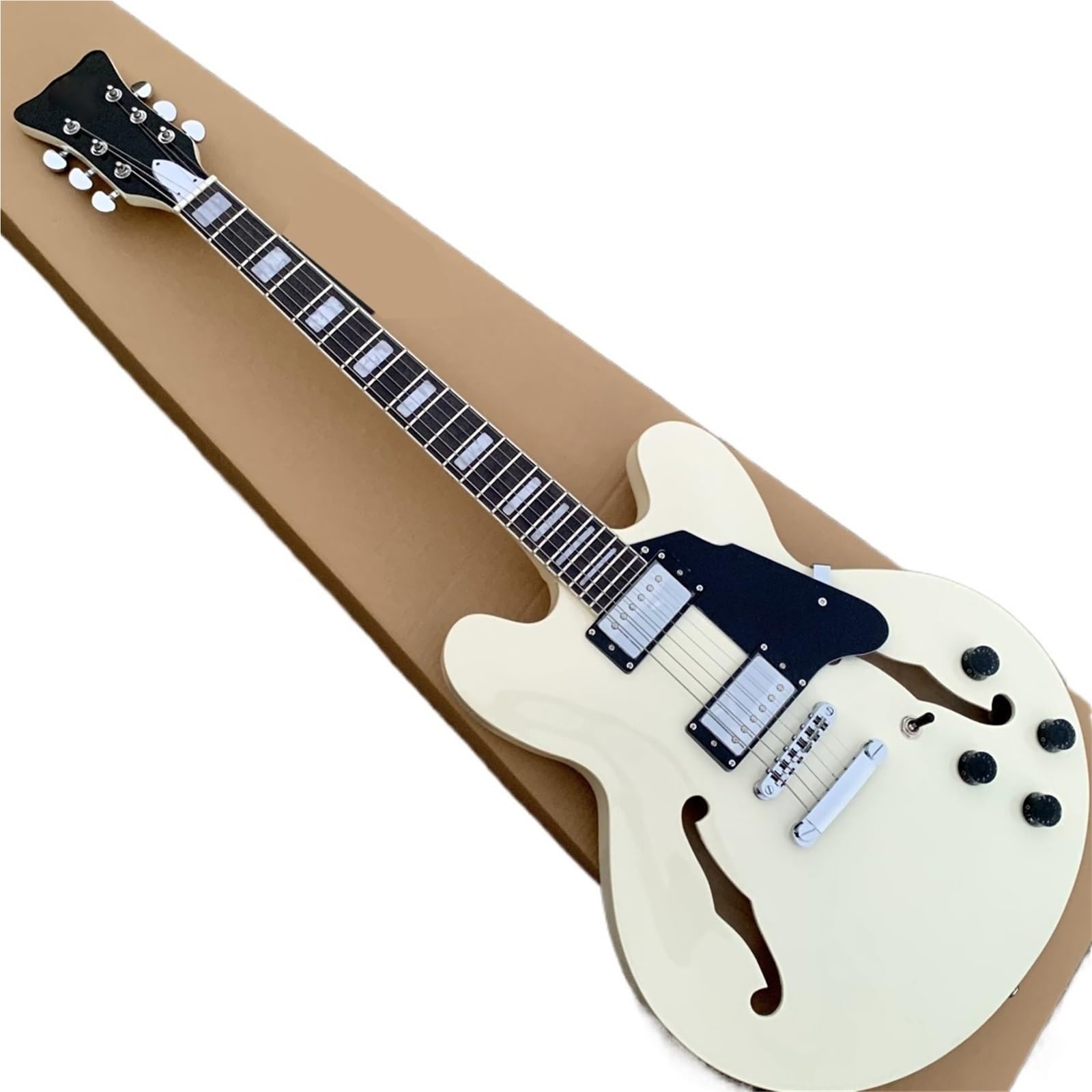 Electric Guitar Kits Handmade Semi Hollow Jazz Electric Guitar