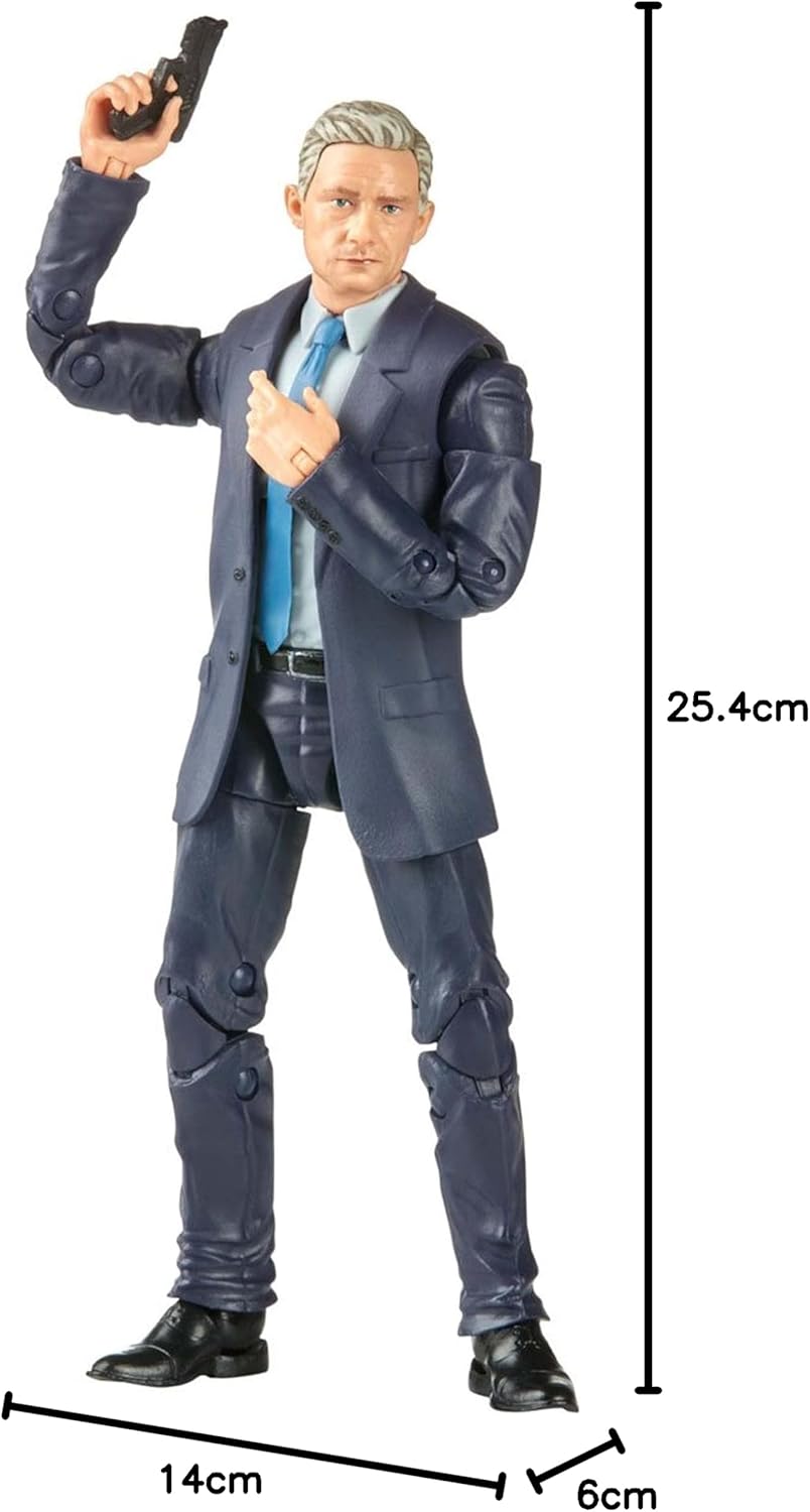Marvel Legends Series Black Panther Legacy Collection Everett Ross 6-inch MCU Action Figure Toy, 1 Accessory, 3 Build-A-Figure Parts