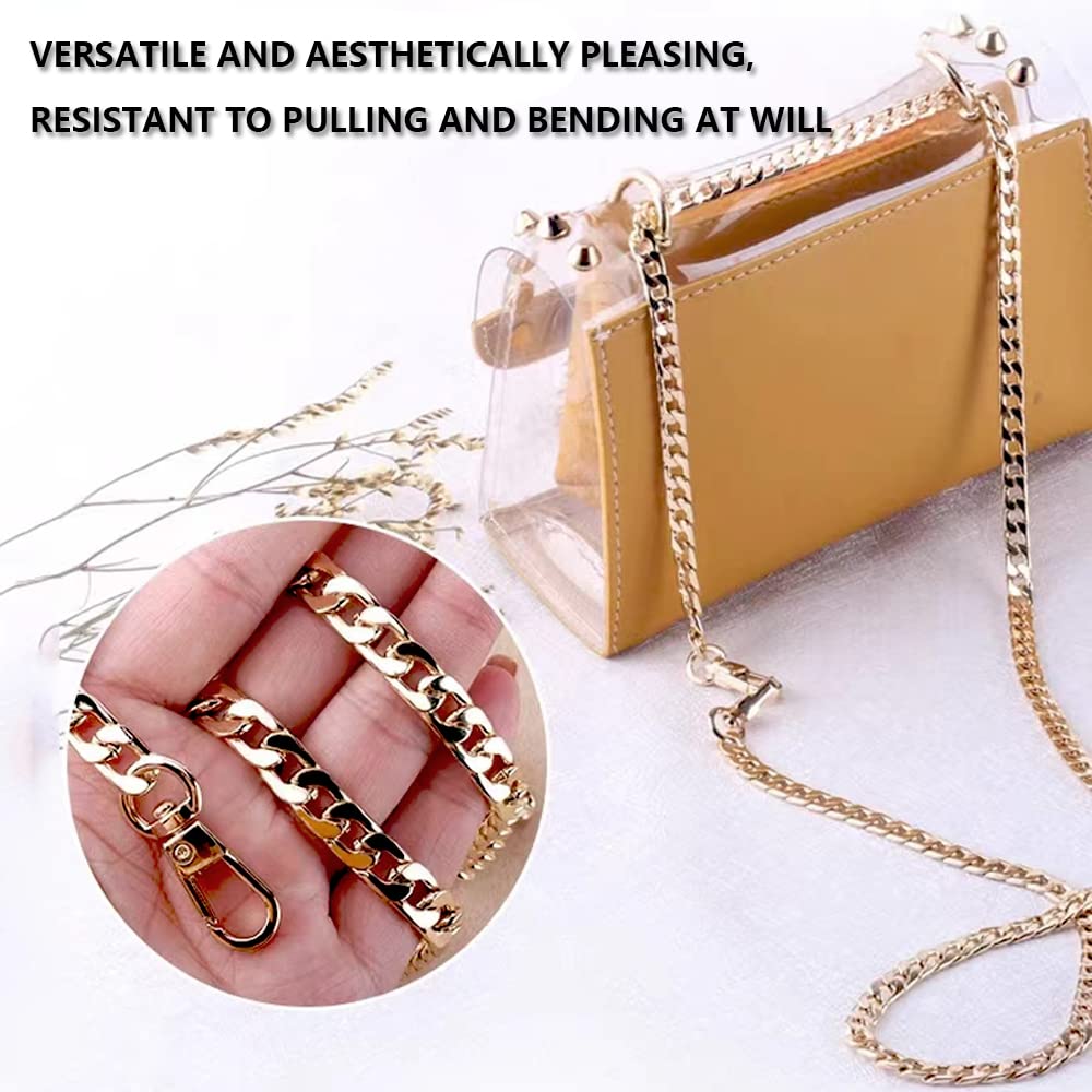 Set 9 Catene Per Borse - Lunghezze 40/60/80 Cm, Oro/argento/nero, Con Fermagli - Foto 3