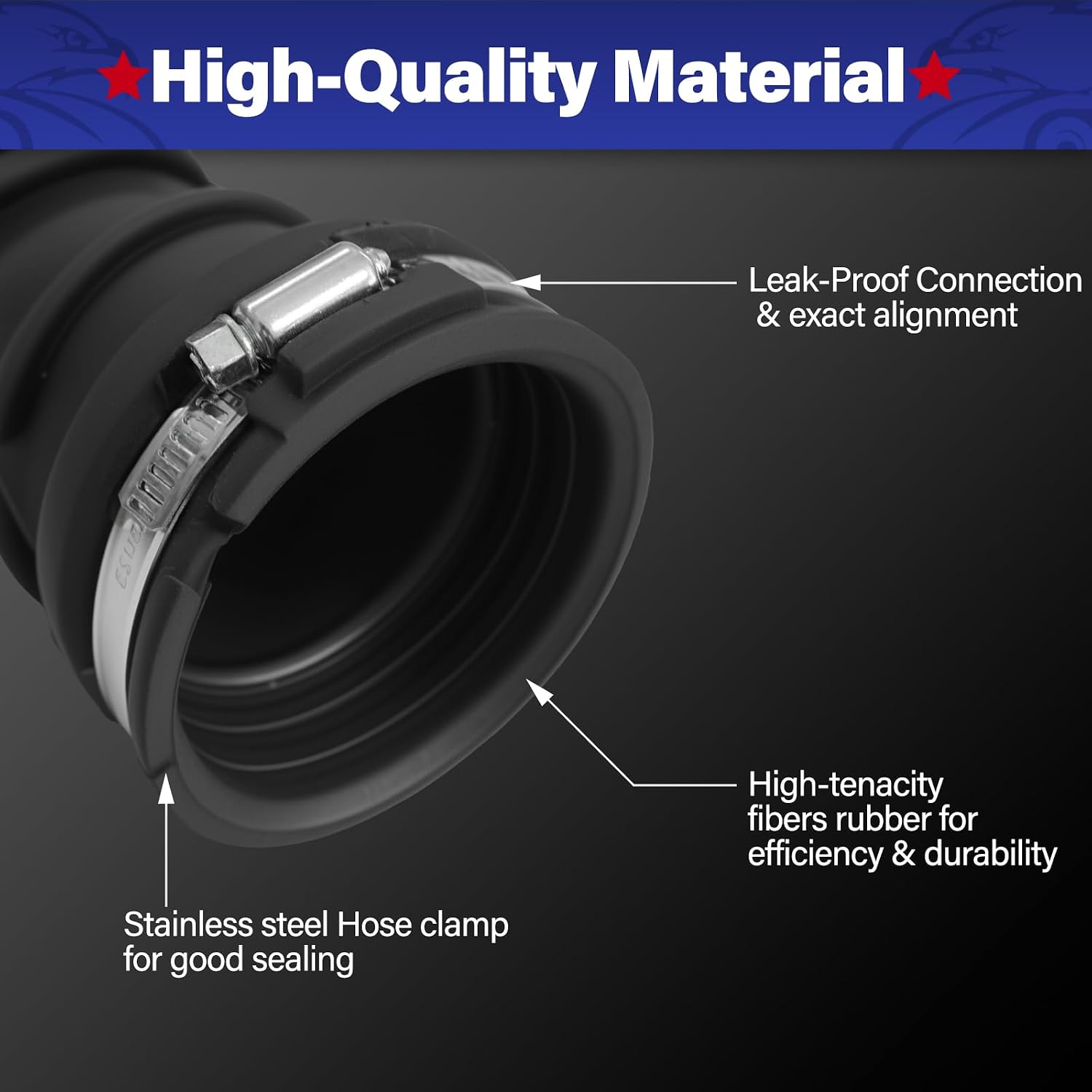 1pc Engine Air Cleaner Intake Hose Tube Pipe with Clamps Compatible with 2013-2021 Buick Encore/2015-2021 Chevy Trax 1.4L L4 Air Intake Filter Duct Tube Boot Replaces# 95135922