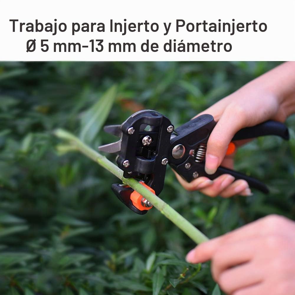 Yolando Tijera Injertar, Jardín Injerto Kit para Eficiente Poda y Injerto, Profesional Podadora Cortar Tijeras Jardinería Herramienta de Injertar para Injertos Planta Árboles Frutales Ramas Bonsai