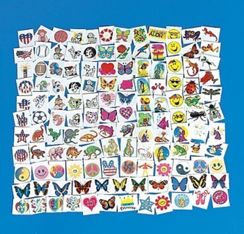 300 Piece Lot of Assorted Kids Temporary Tattoos #Z1034