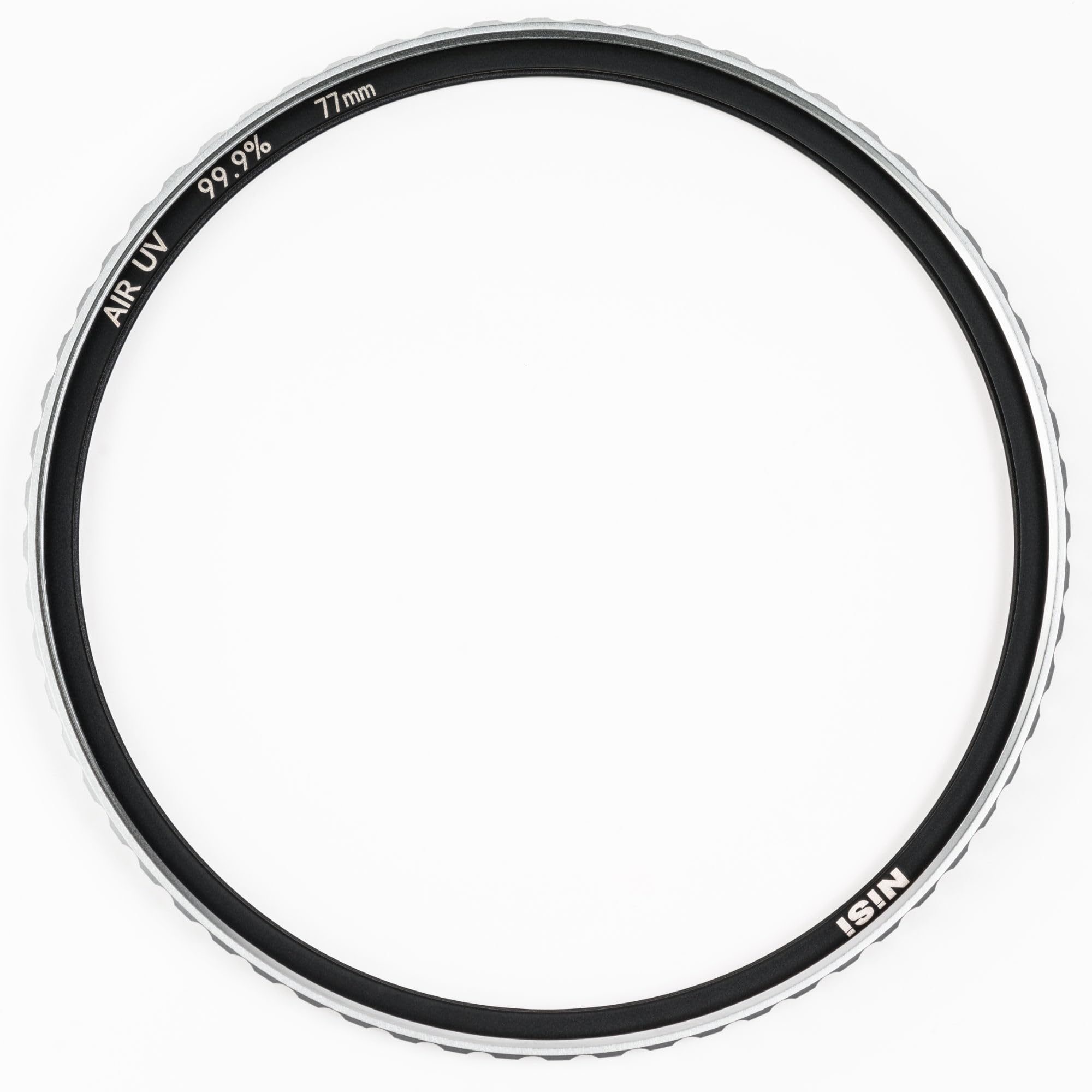 NiSi Filtro Air UV 395nm per obiettivi da 77mm – Trasmissione del 99,9%, rivestimento ULRC a 48 strati per resistenza a graffi, macchie, acqua e olio, e riflettività 0,1%
