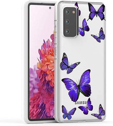 Funda para Galaxy S20 FE 5G (2020), Samsung S20 FE para niñas, delgada, a prueba de golpes, patrón transparente, flexible, TPU trasero, funda