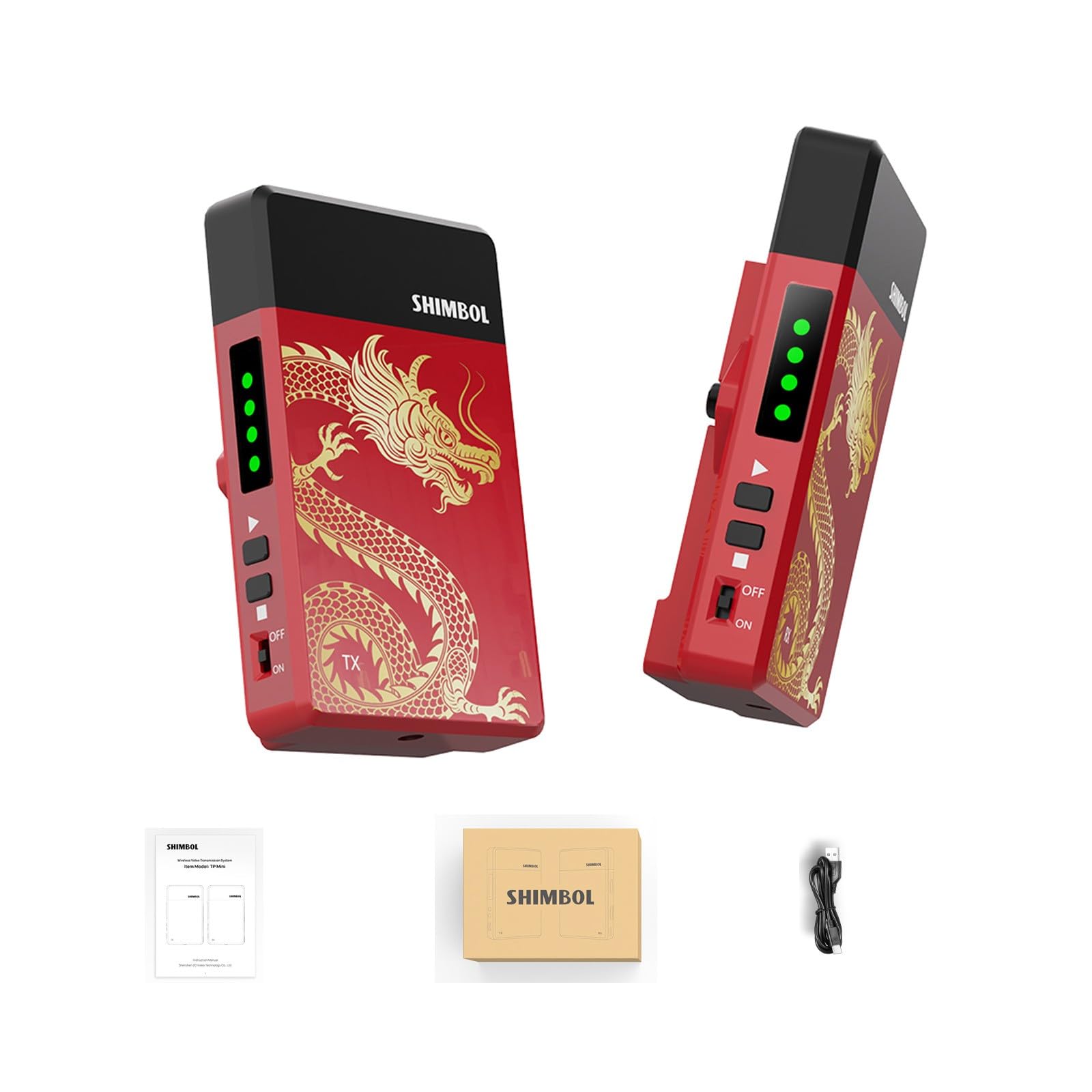 SHIMBOL TP Mini Wireless Video Transmission System 600ft 5G HDMI 0.07s Latency Support 1080p60, HDMI Transmitter and Receiver for Live Broadcasting