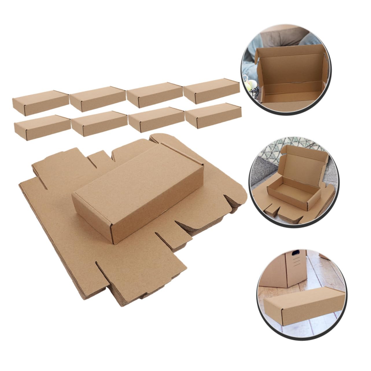 PLAFOPE Shiing Box Umzugskartons Aus Wellpappe 25 Stück Paketkarton Für Den Versand