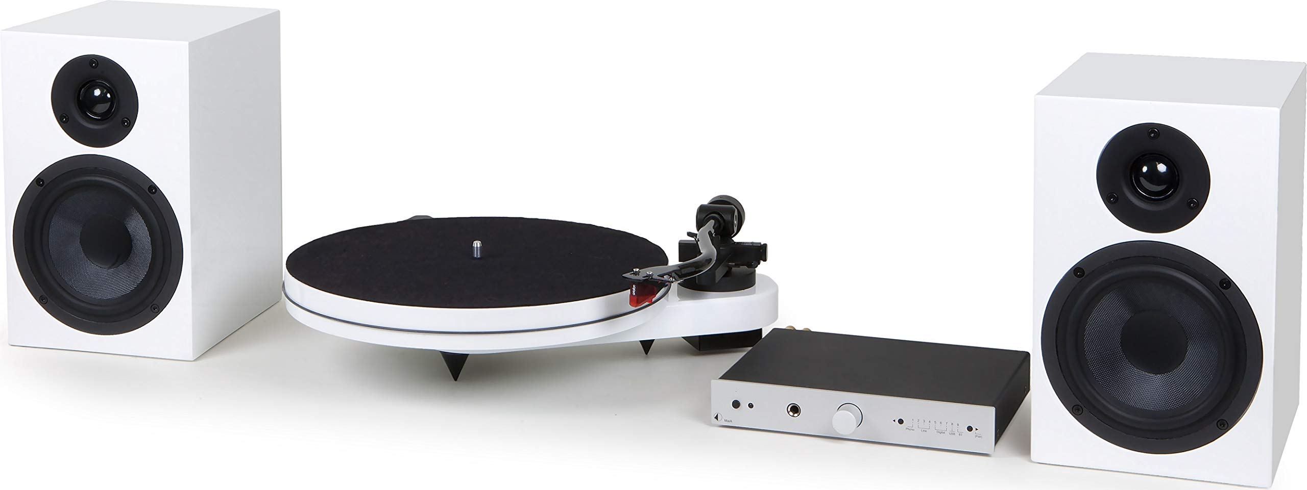 Pro-Ject RPM 1 Carbon Plattenspieler mit Riemenantrieb (inkl. Ortofon 2M Red, Weiß)
