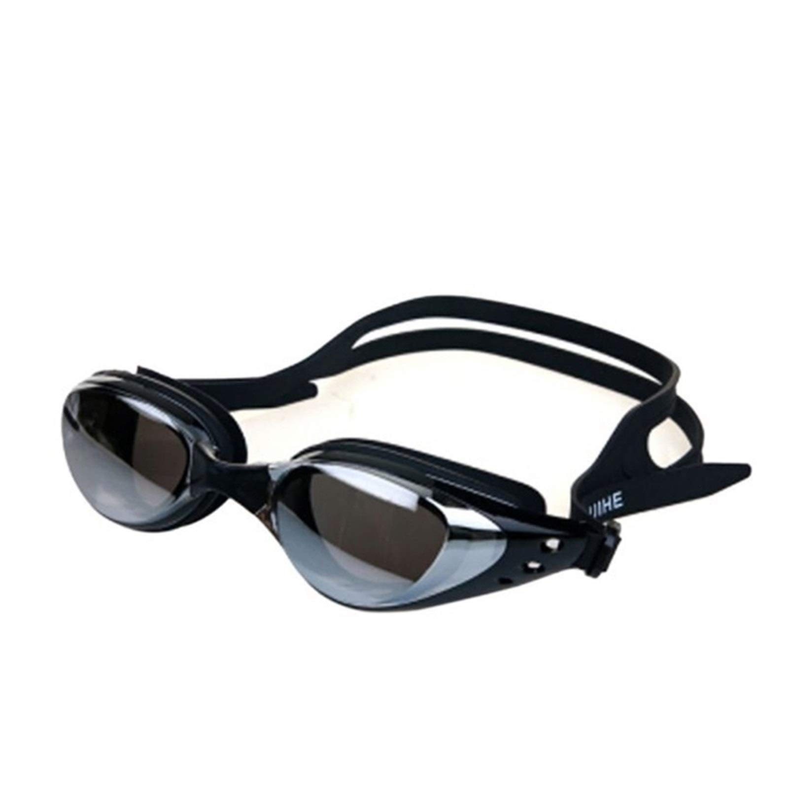 Lunettes de natation anti-buée et anti-UV avec verres galvanisés ajustables