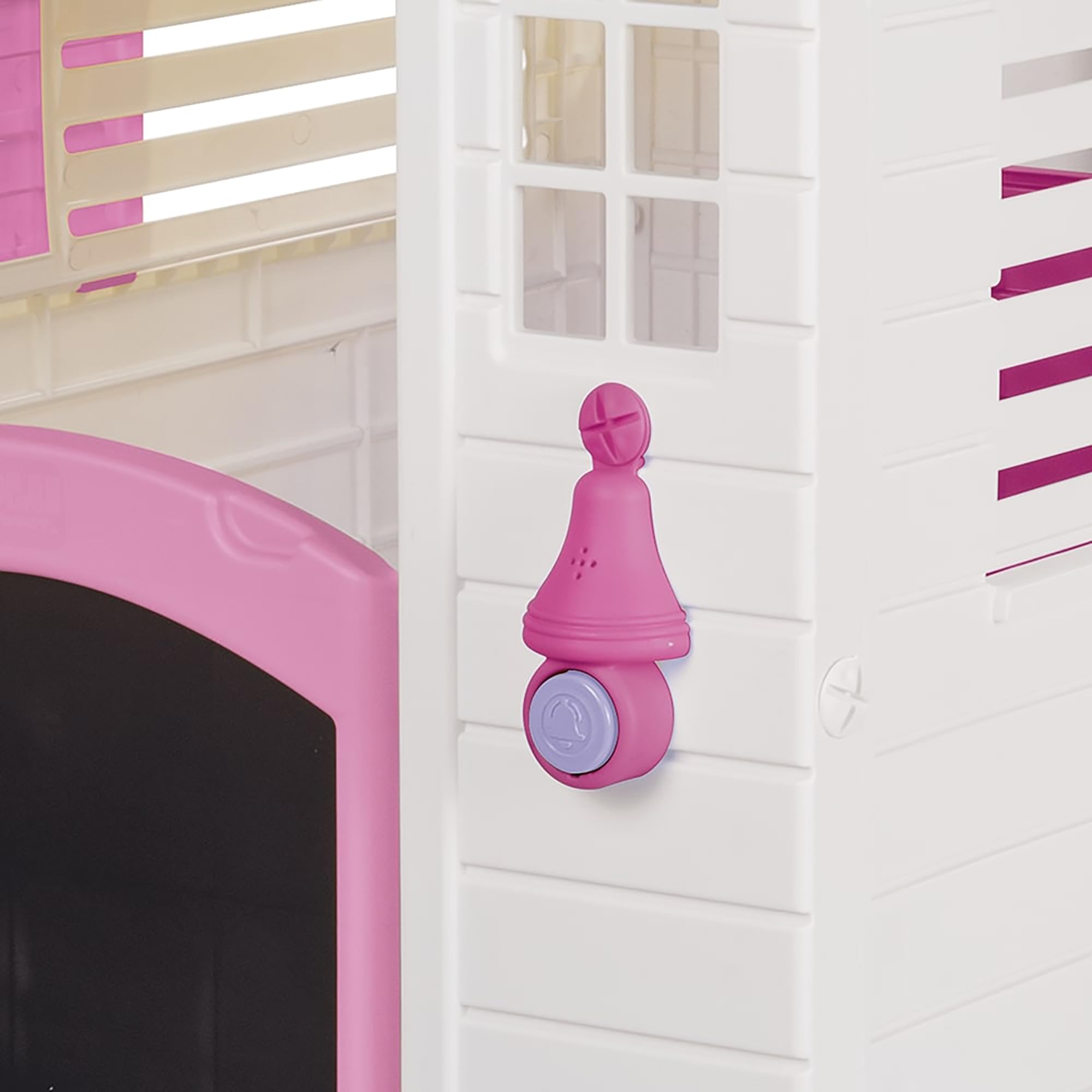 Dolu Spielhaus mit elektronischer Türklingel für Kinder ab 2 Jahren - Gartenspielzeug - Outdoor - Indoor - Kunststoffhaus