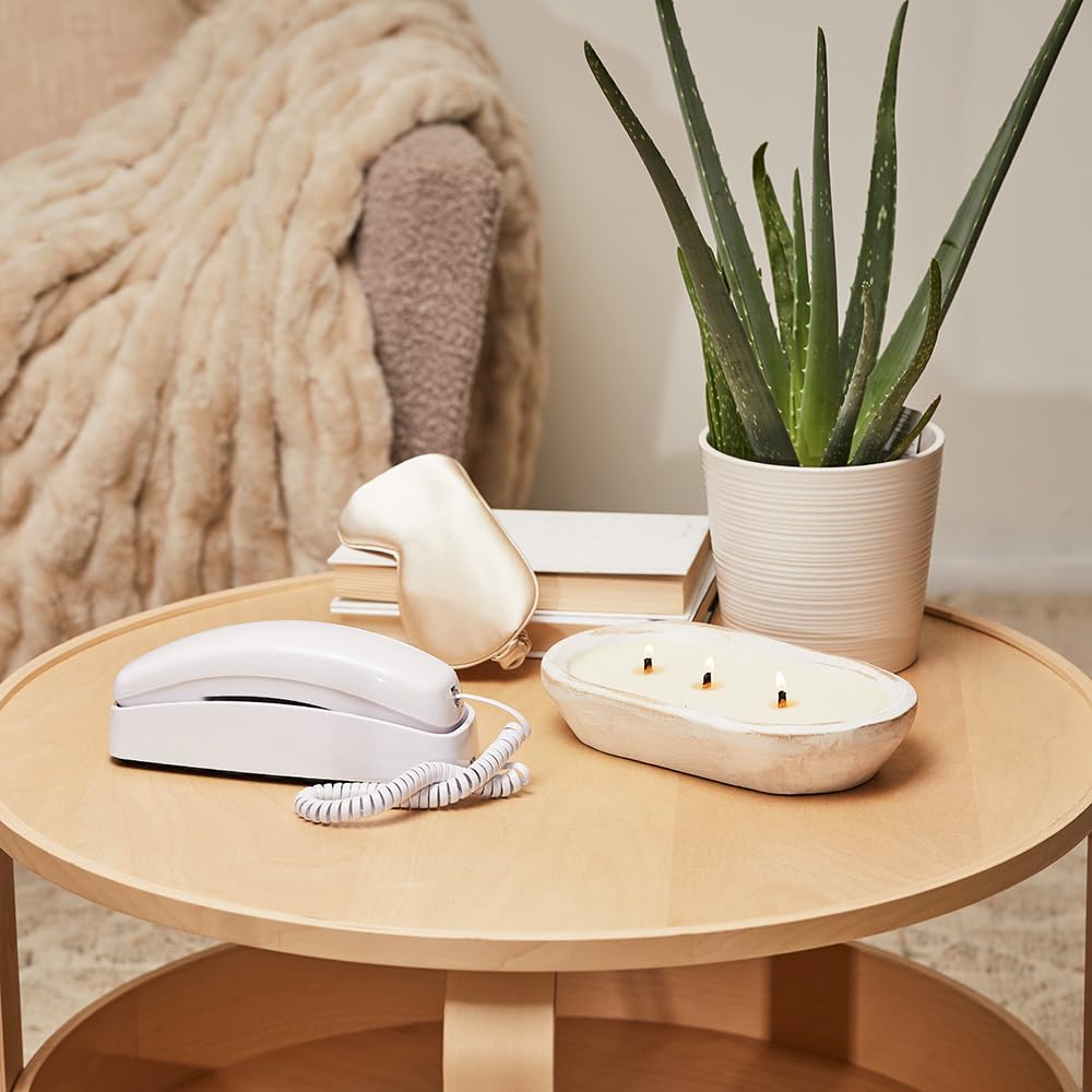 Ooma Telo Air 2 with White Trimline Retro Phone Bundle. Includes Free Home Phone Service, Pay only Taxes and fees. Unlimited Nationwide Calling. Call on The go with Free Mobile app.