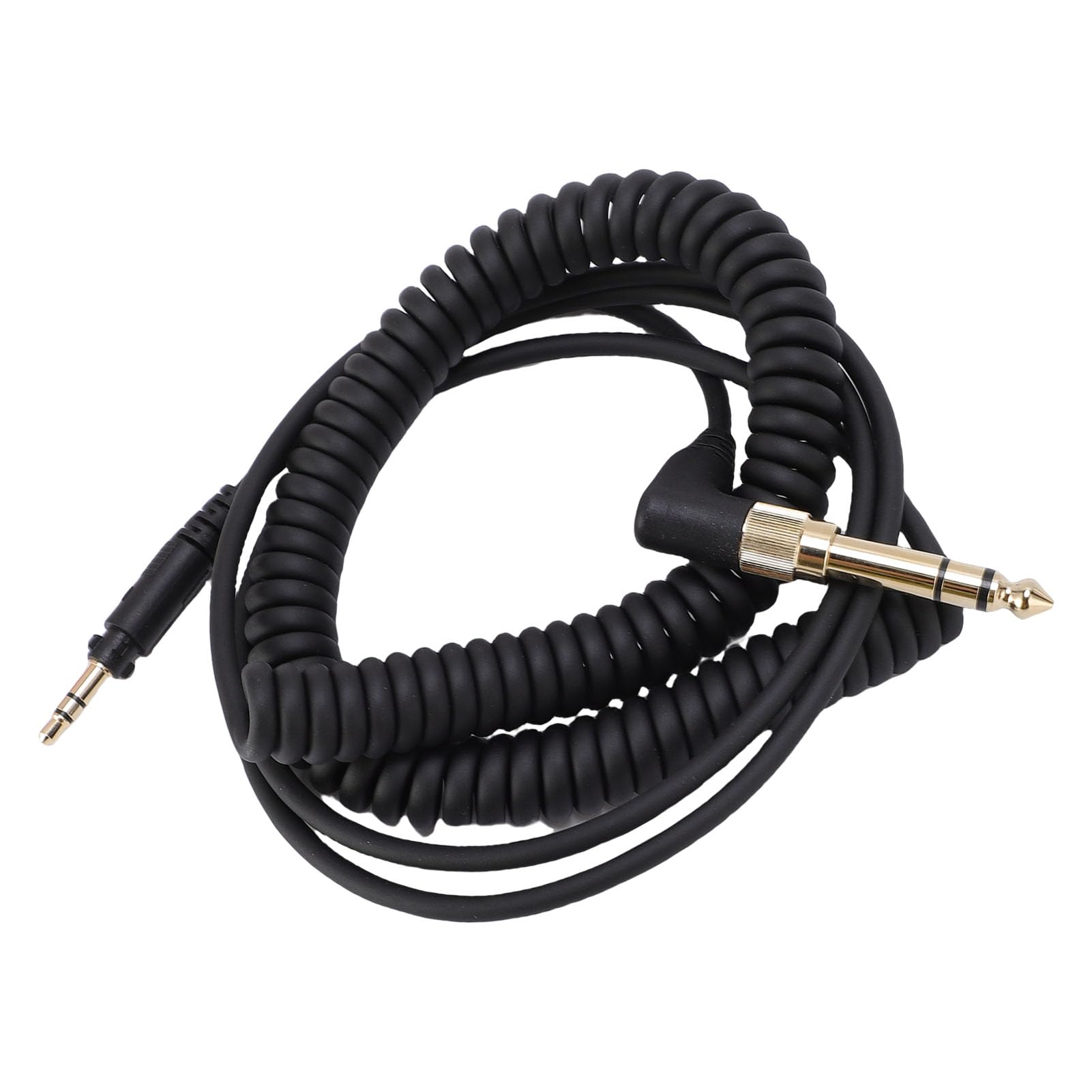 Spr??ynowy Kabel D?wi?kowy do S?uchawek headphone cable eah dj1200 Przed?u?any Przewód Spiralny z Mechanizmem Blokuj?cym i Poz?acanymi Z??czami, do Klinkenkabel