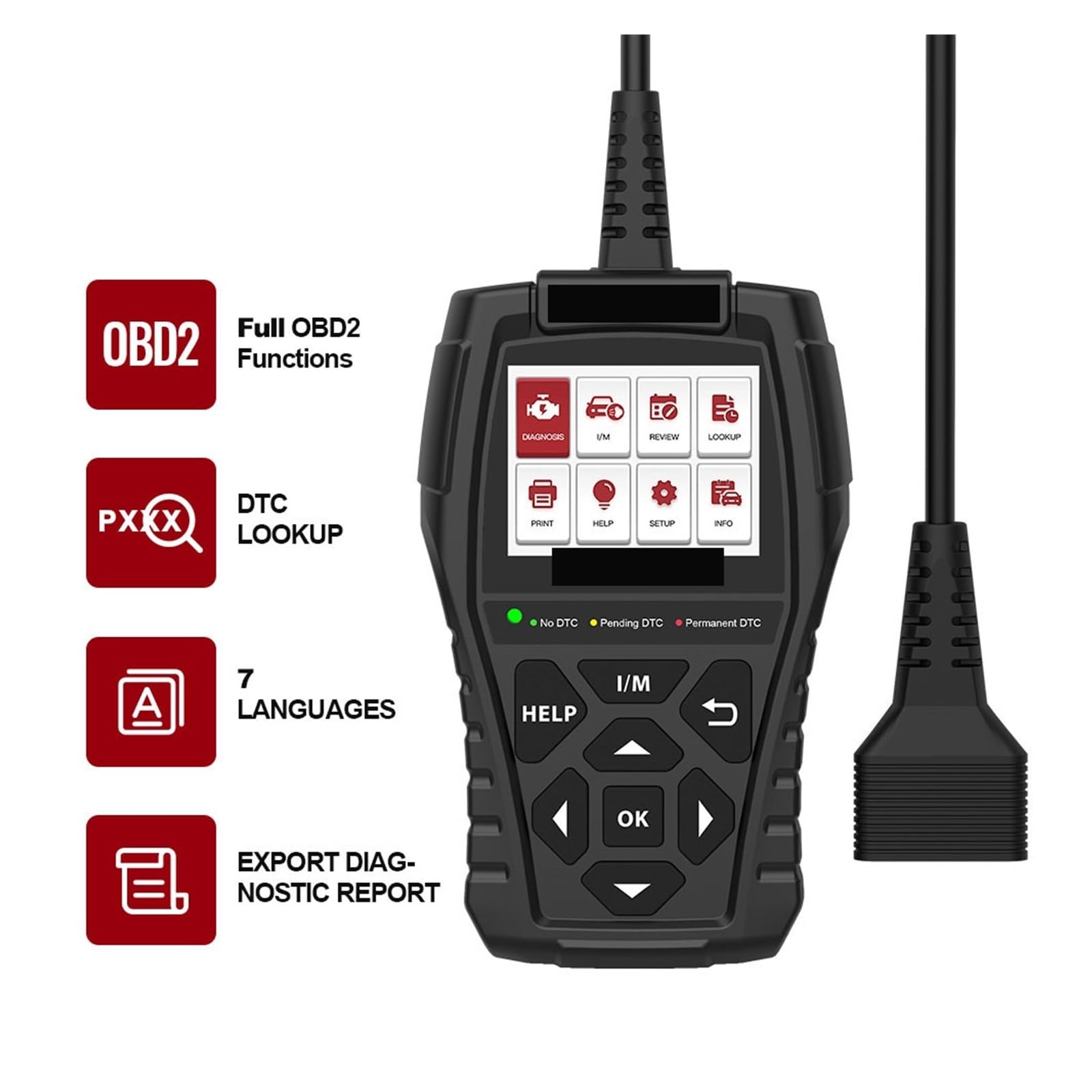 Auto OBD2 Scanner Diagnostyka Samochodowa Z Systemem Check Engine Odczyt Czytnika Kodów