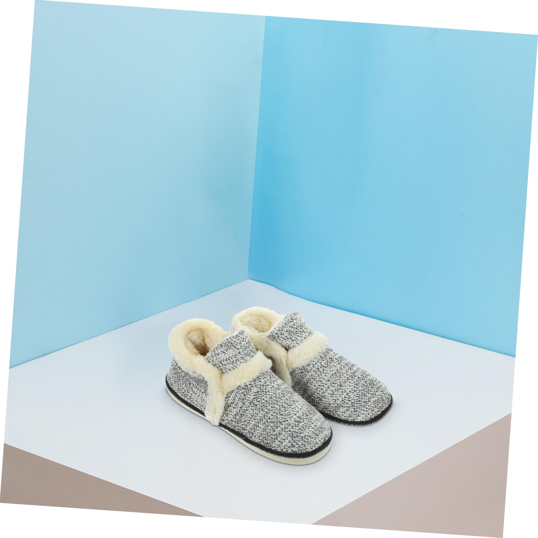 CALLARON Pantofole da Uomo in Peluche Pantofole Calde per Interni Invernali Spesse da Casa Design Semplice