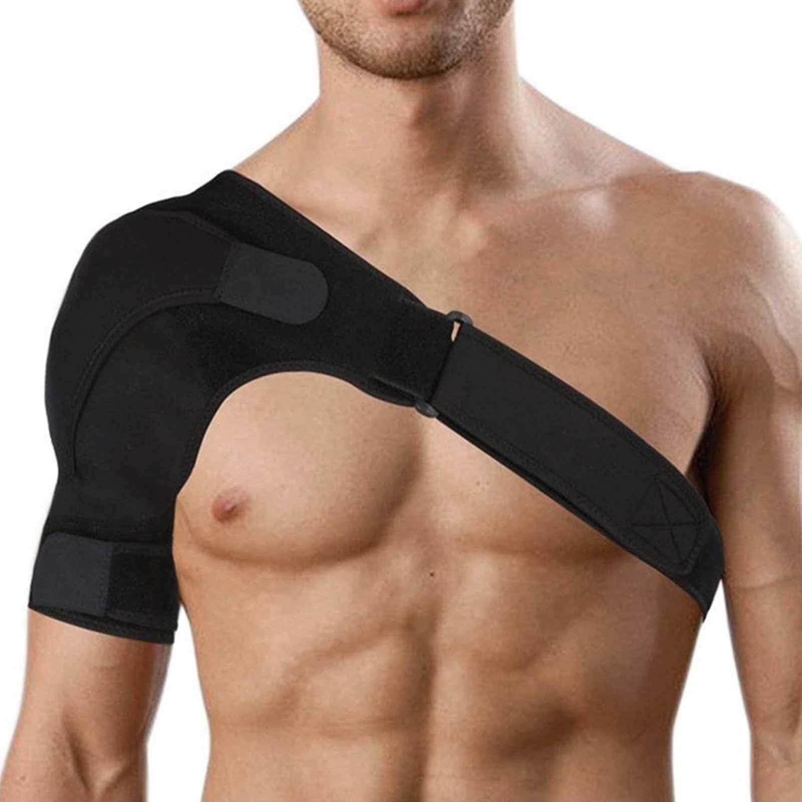 Schulterstütze, Rotatorenmanschetten-Stützorthese für Gerissene Rotatorenmanschette – Verstellbar, Passend für Den Linken und Rechten Arm, Männer und Frauen – Einheitsgröße – 2er-PACK