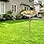 Bird Baths for Outdoors, Glass Birdbaths Outdoor Garden Birdfeeder with Metal Stake Yellow (Height:31inch)