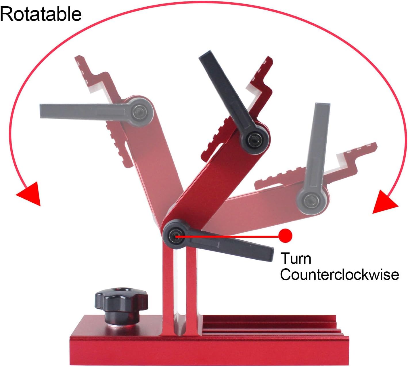 Sharpening Jig Aluminum Alloy Adjustable Replacement Tool Rest for 6/8 Inch Bench Grinders Sanders with Sturdy Clamping Structure and Internal Lock Washers