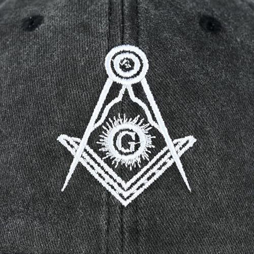 Image of Embroidered Baseball Cap for Women Men Vintage Adjustable Washed Distressed Denim Baseball Hat