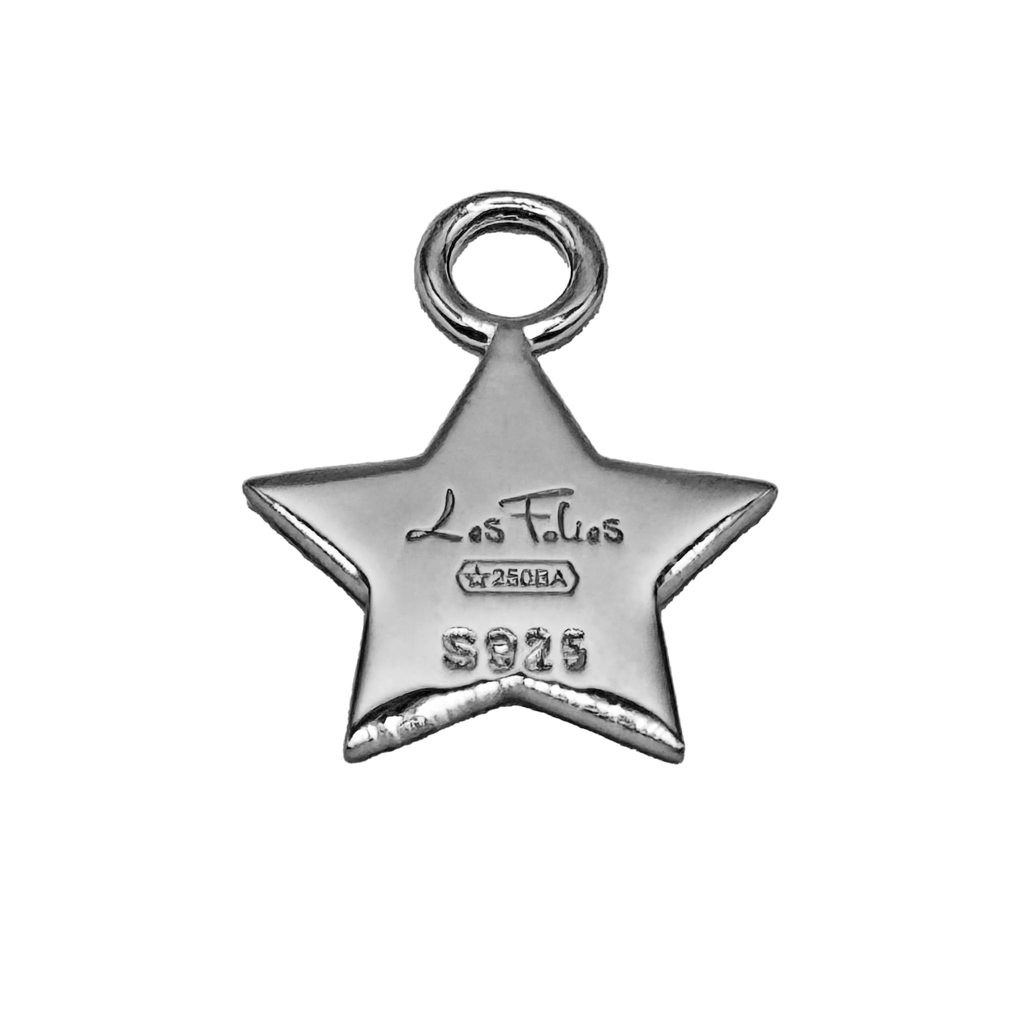 Ciondolo pendente Stella Grande Gialla in argento 925 - Collezione Hoops