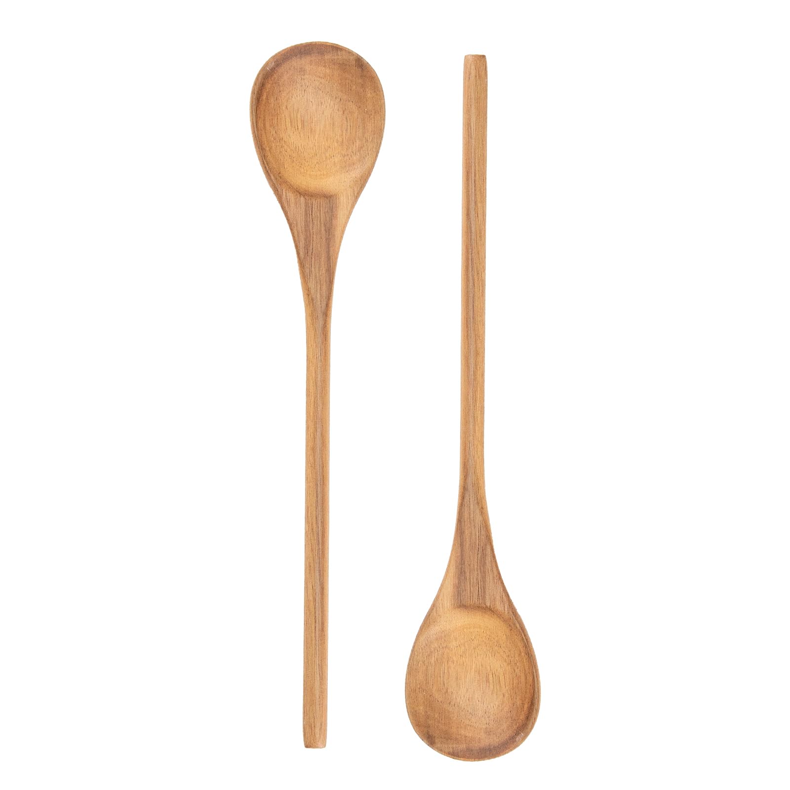 Holzlöffel zum Kochen, 32,5 cm langer Griff, Holzkochlöffel, Rührlöffel, Probierlöffel für Antihaft-Kochgeschirr