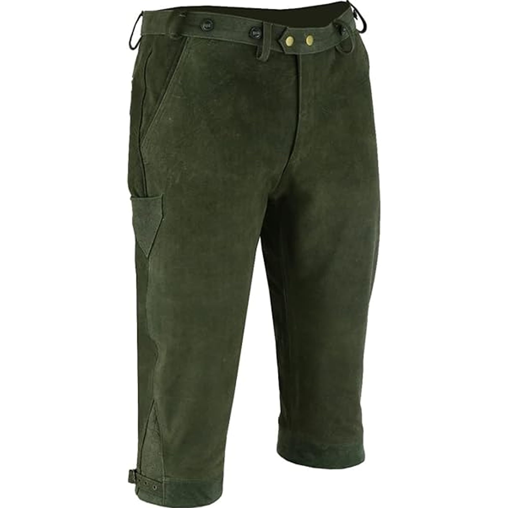 German Wear Jagd Lederhose Kniebundhose Jägerhose Trachten & Wanderhose Nubuckleder