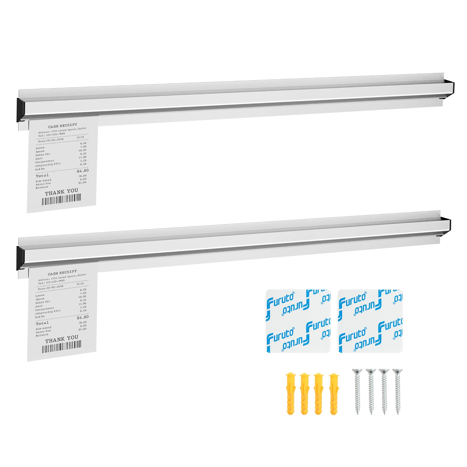 Restaurant Ticket Rack - 16/18/24/28/30" Ticket Check Rack - Commercial Kitchen, Cafes, Pubs, Bars (2 Pcs, 30 Inch)