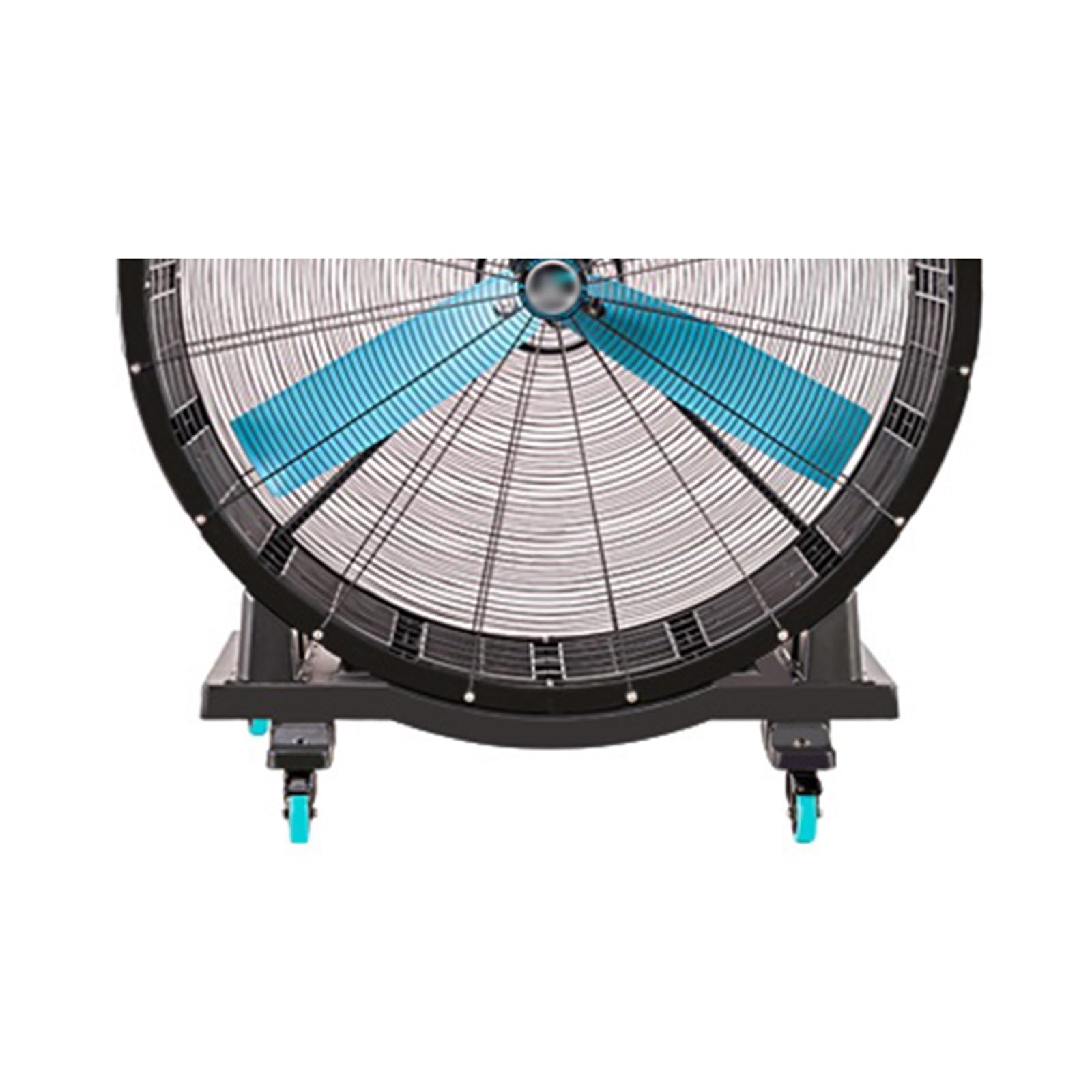 Ventilador de suelo industrial – Ventilador móvil grande con 3 cuchillas para una circulación eficaz del aire
