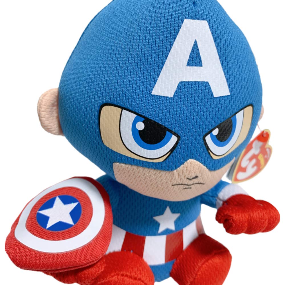 Amazon.co.jp: マーベル MARVEL ty キャプテンアメリカ ぬいぐるみ