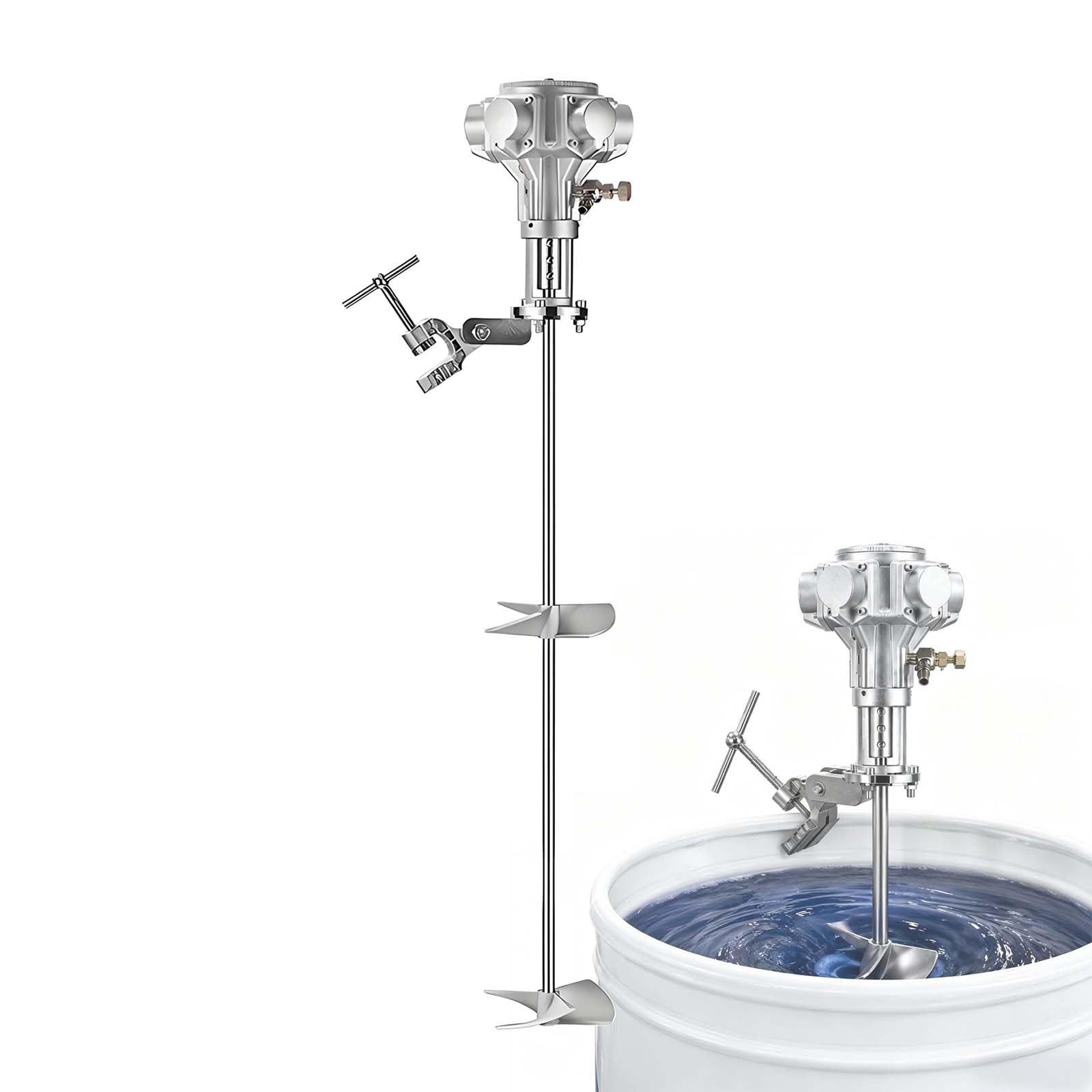 Druckluftbetriebener IBC-Rührer mit Variabler Drehzahl – Harzmischung (100-Gallon)