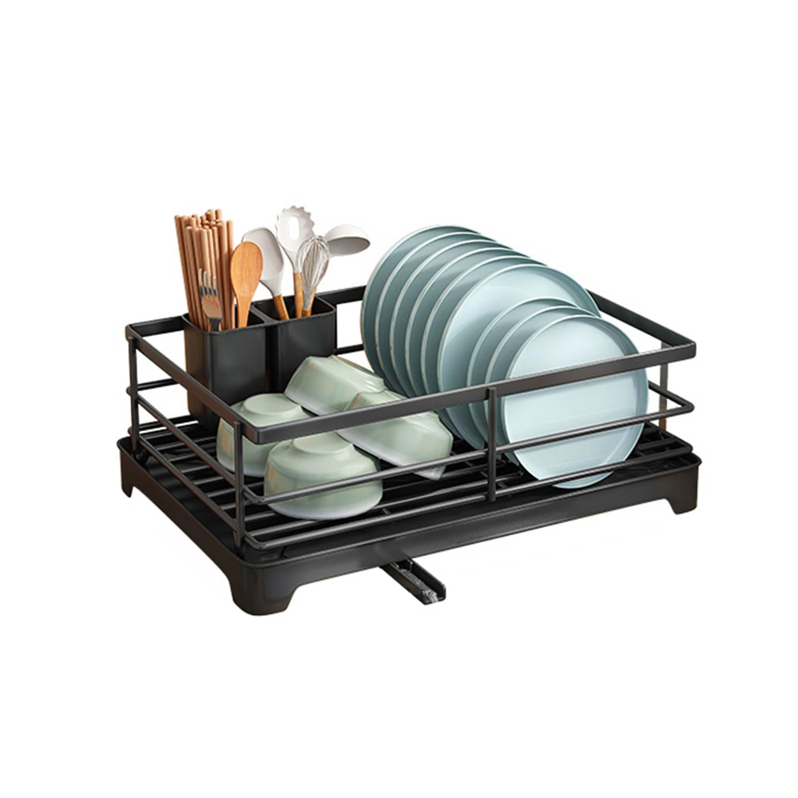Tyuhduyur One Color Kitchen Dish Drainer, Bowl And Chopstick Organizer, Sink Shelf, Kitchen Countertop Bowl Rack, Utensil Organizer (Small : Small) ( Small)