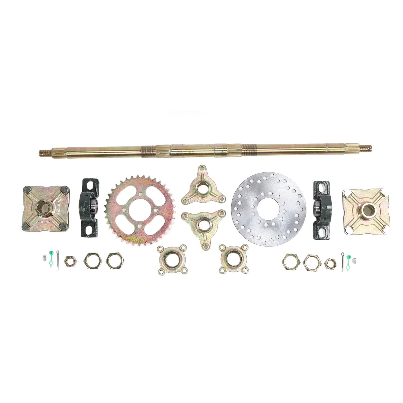 Kit per Assi Posteriori Pesanti, Materiale in Metallo Ad Alta Resistenza, 4 Fori per Go Kart Go 50 a 150 Fai -te, ATV, Quad, Trike Drift, Schother in Schided, Design