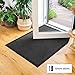 comflor Hochwertige Fußmatte Grau-Schwarz 90x120 groß für Innen & Außen - Schmutzfangmatte rutschfest, waschbar & wetterfest - Fussmatte für Eingangsbereich & Aussenbereich - Läufer Flur dünn