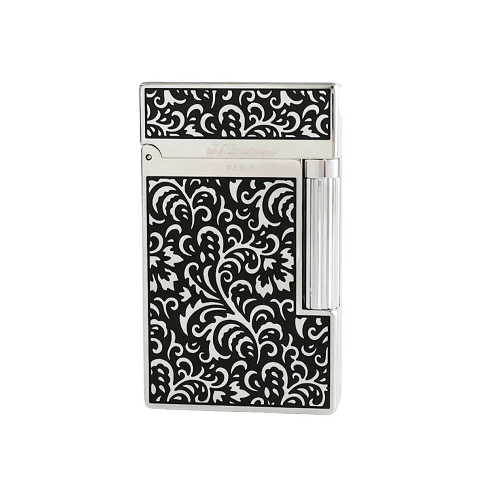 Flower Metal Lighter Classic Ping Sound Soft Flame Lighter Adjustable Flame Refillable Butane Handcrafted Brass Flint Replacement Gift