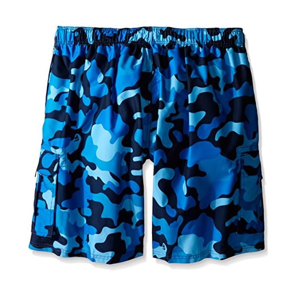 Kanu Surf Men's Big Camo Extended Size Swim Trunks, Navy, 3X - Image 3