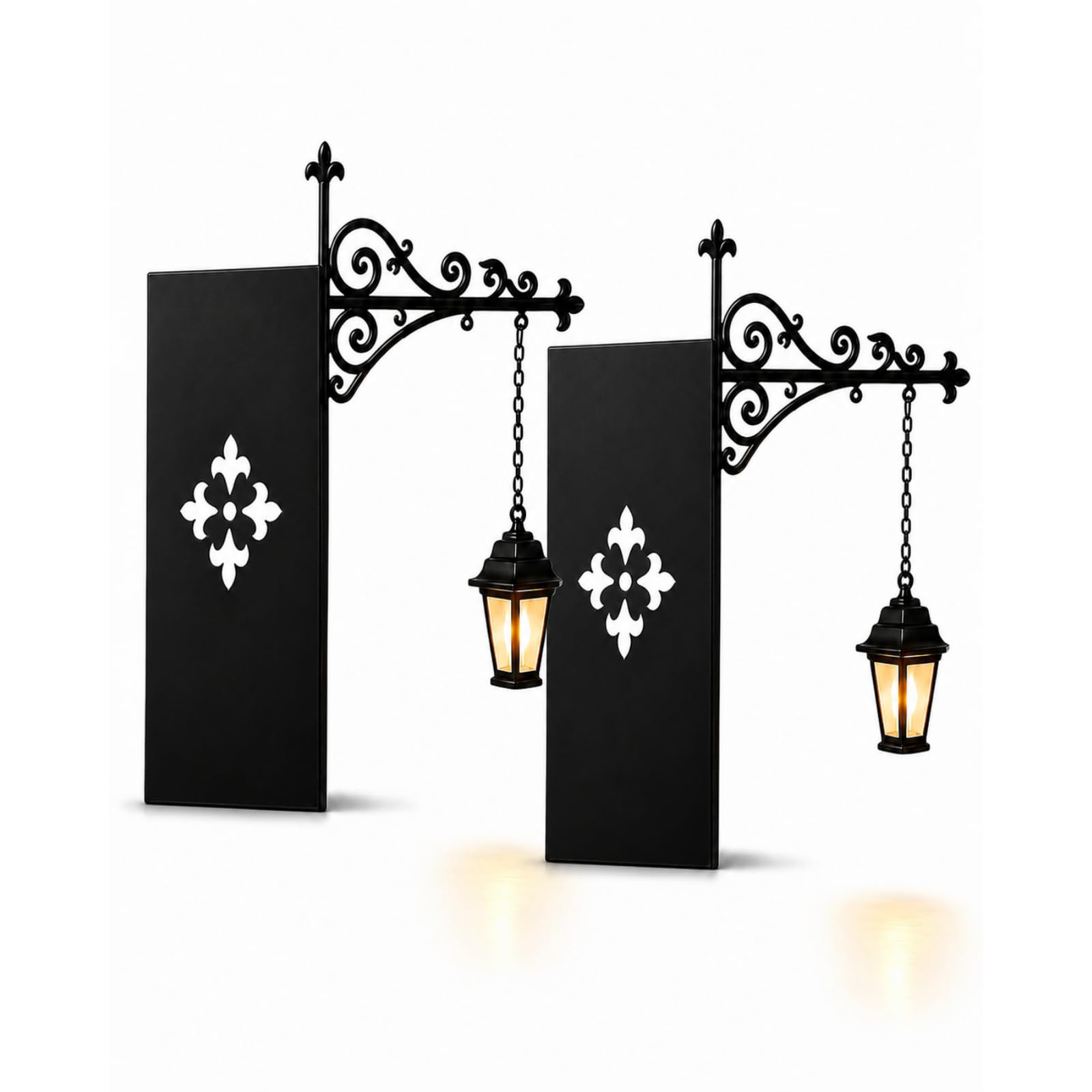 Library Lantern-Decorative Bookshelf Lighting, Vintage Mini Shelf Lantern with Warm LED Light for Book Nook Lamp Reading Nook Desk Decor (2pcs A)