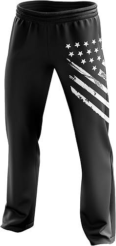 Miniatura 2 de Tactical Pro Supply American Flag Sweatpants - Bottom Sweat Pants Joggers for Men and Women Fitness Workout Athletic Pants