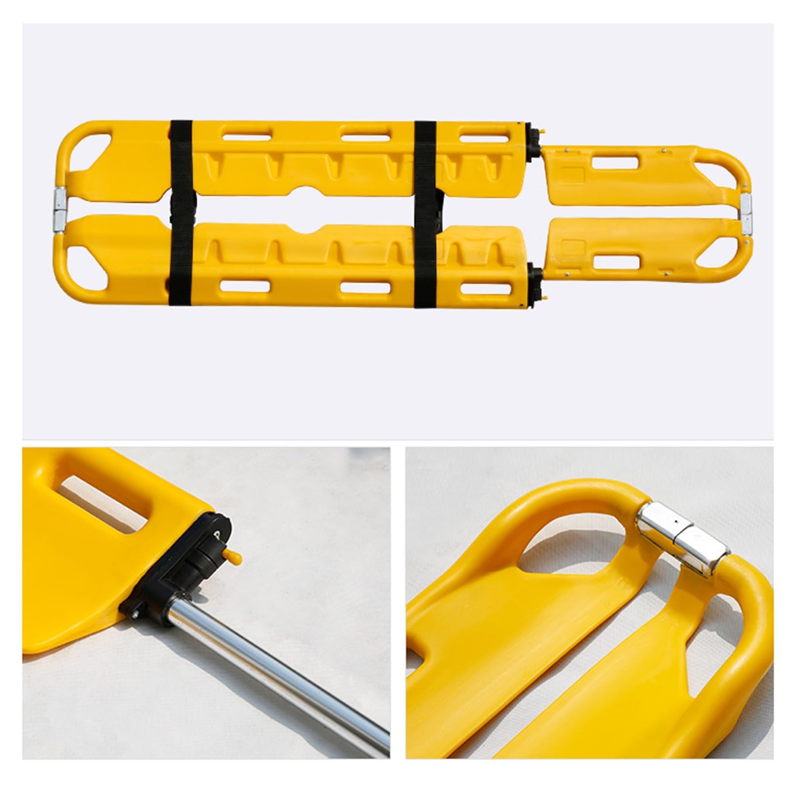 RIFWOVE First Responder EMT Backboard Spine Board Stretcher Immobilization Safe Straps, Folding Transport Stretcher Emergency, Spine Board Stretcher, Transfer EMT Backboard Immobilization