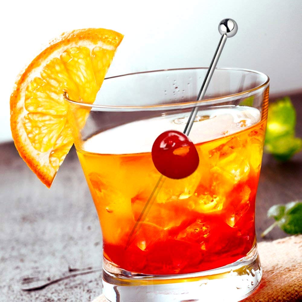 16 PCS Pics à Cocktail En Acier Inoxydable Piques Apéritif