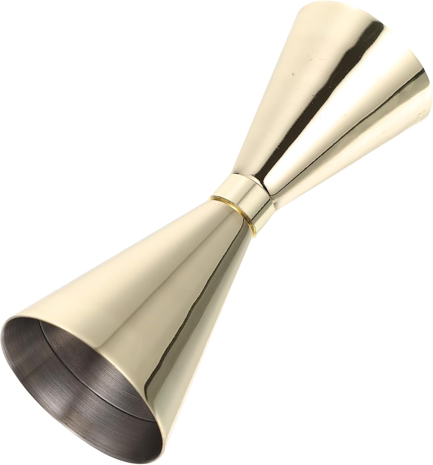 Double Cocktail Jigger 30-45Ml Gold Plated Stainless Steel Wine Measuring Device Bartender Scale Cup Bar Accessory for Home and Professional Use