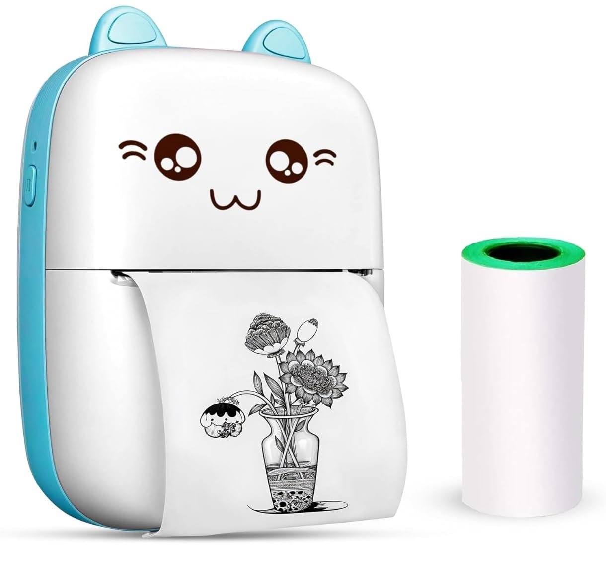 iGADG Mini Thermal Pocket Printer | Wireless Bluetooth Portable Printer for Printing Labels, Memo, Stickers, Photos, QR Codes, Receipt (Printer + Paper Roll, Blue) (B0D2RNQSZS) Amazon Price History, Amazon Price Tracker