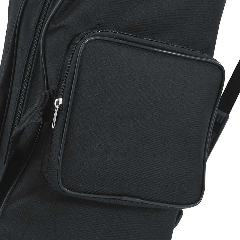 Torba wędkarska czarna 160 cm, tkanina Oxford, uchwyt na wędkę z dużą ilością miejsca do przechowywania, regulowany pasek na ramię, wodoodporny organizer na akcesoria wędkarskie, przenośna
