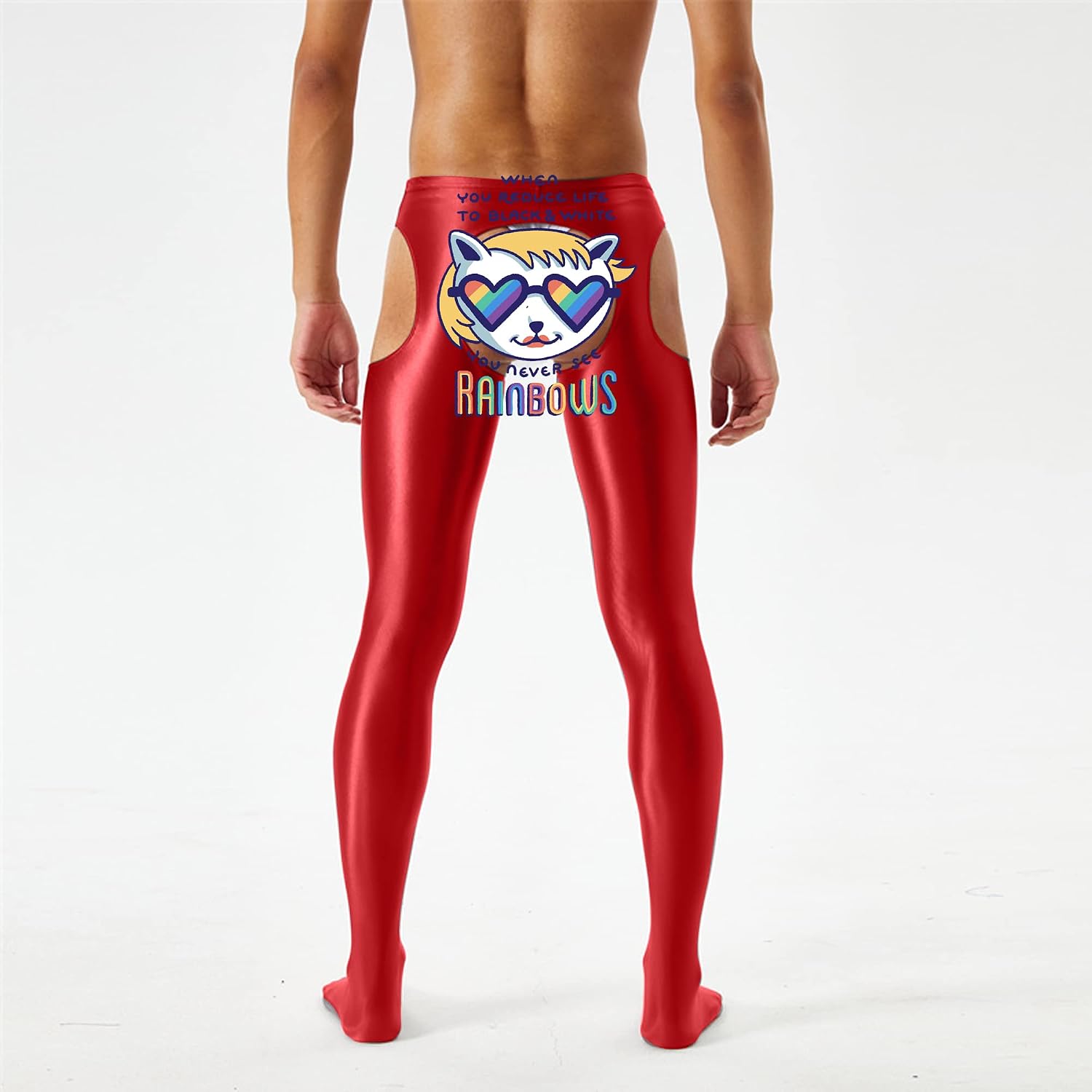 Men's Stretch Ice Silk Underwear Base Layer Legging Tights Mesh Long Johns Pants