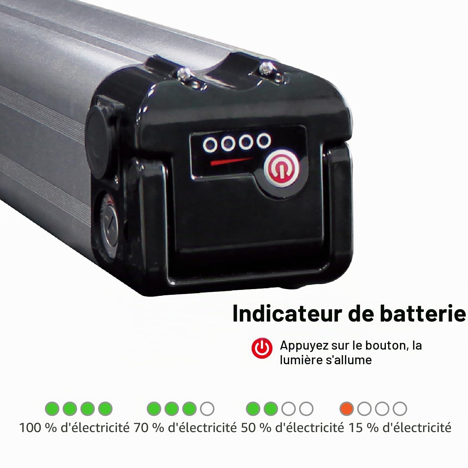 Batterie XH259-10J 24 V 12 Ah pour vélo électrique Phylion Zhenlong/ZL07010-F Trio MiFa Rex