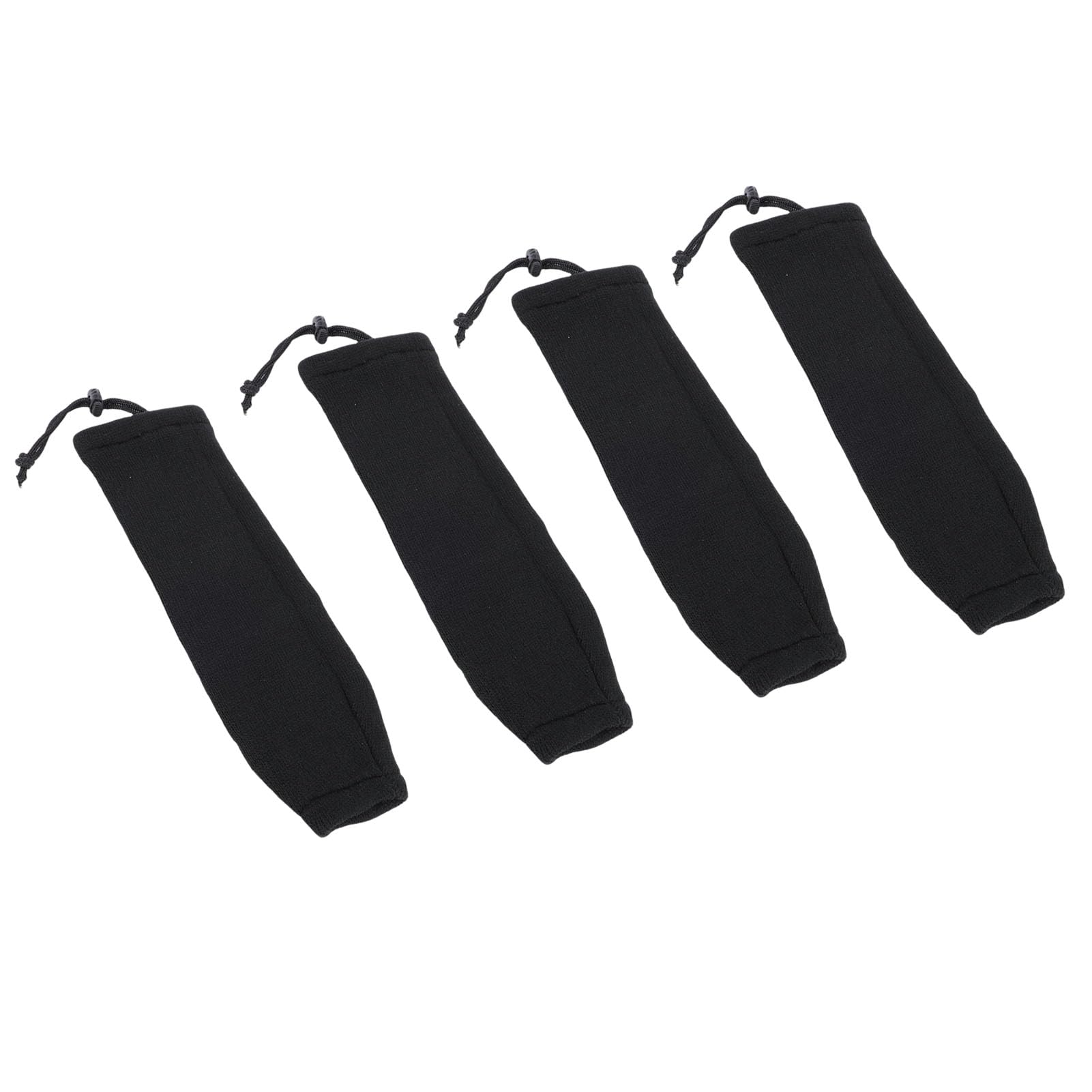Lot de 4 Housses de Protection pour Pare-Chocs de Bateau, 23 x 65 cm, élastiques tricotés Noirs, Protection Solide, Manchons de Protection pour Pare-Chocs Marins, Style Tube avec