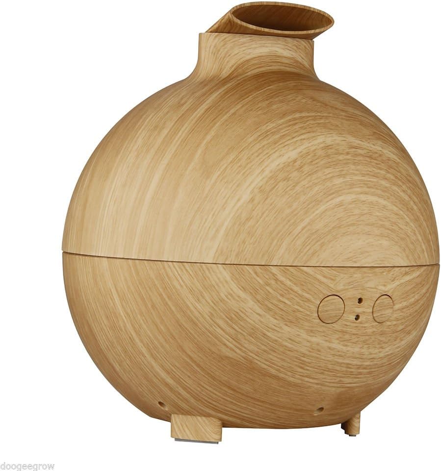MRJA Essential Oil Diffuser Dark Wood Grain 500ML Large Aroma Globe Cool Mist Humidifier for Office Home Bedroom Yoga Spa